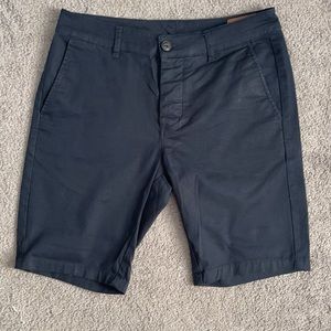 Mens slim chino shorts, navy, ASOS